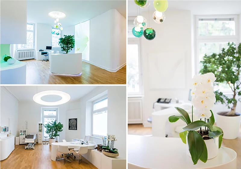 Collage der Praxisräume